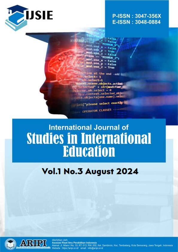 					View Vol. 1 No. 3 (2024): August : International Journal of Studies in International Education 
				